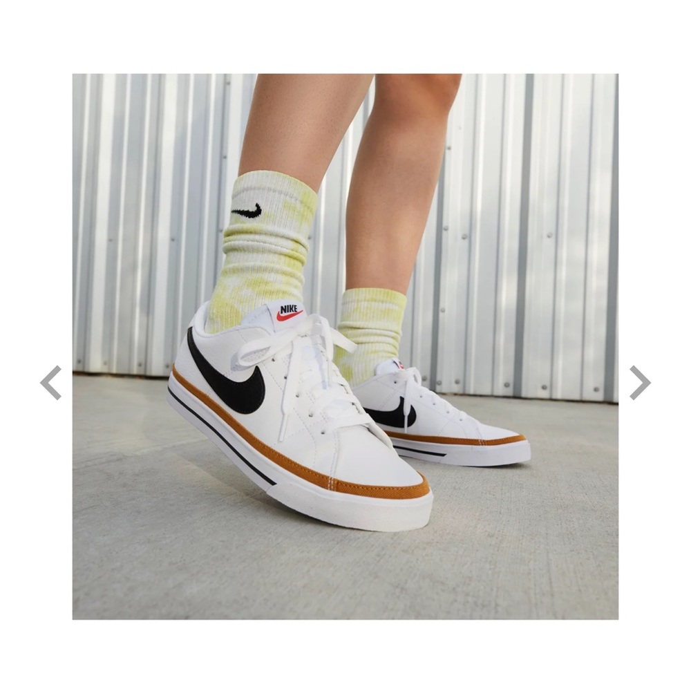 Nike Women’s Court Legacy Next Nature Sneakers in White/Black